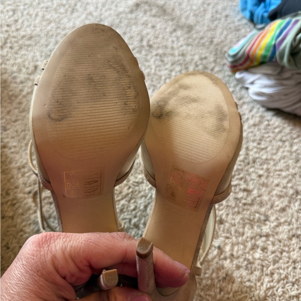 Aldo Tan Strappy Women's Heels - Picture 4 of 5